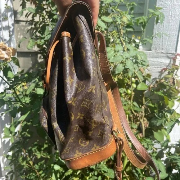 Louis Vuitton LV BackPack Bag Montsouris MM Browns Monogram - Picture 3 of 13